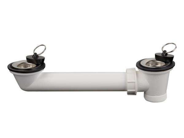 Ablaufverbindung DN40x5/4" mit 2 Ventilen HL24-5/4